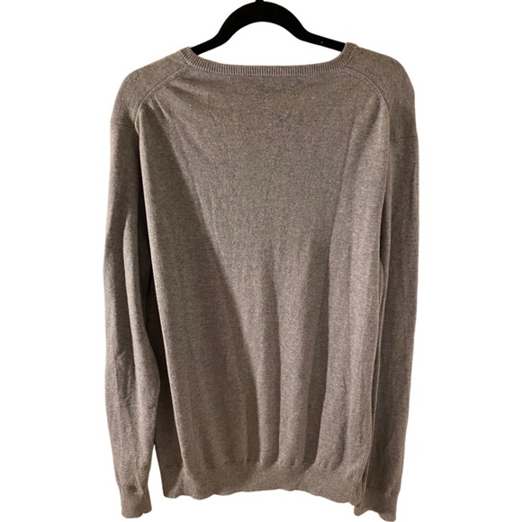 J. Crew Factory V-Neck long sleeve sweater. Size LT. Medium gray. Lightweight. - Picture 2 of 12